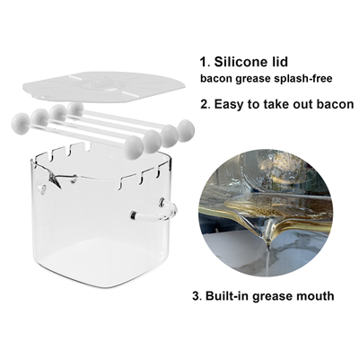 Versatile Microwave Bacon Glass Cooker