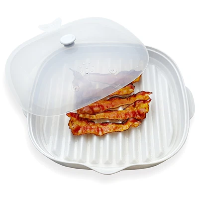 White Microwave Bacon Tray